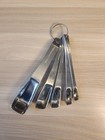 Williams Sonoma 5-Piece Measuring Spoon Set 18/10 Stainless Steel Rectangle Bowl