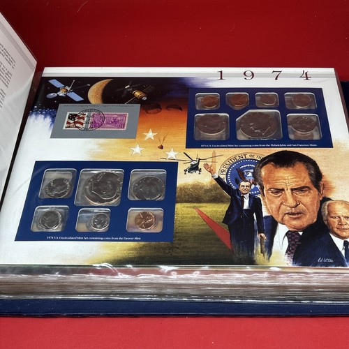 U.S Uncirculated Coin Mint Sets Collection Postal Society 1965- 2003 - Picture 10 of 20