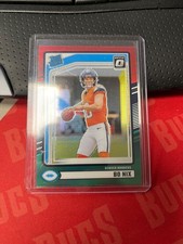 2024 Panini Donruss - Rated Rookie Bo Nix #369 Optic Preview Red & Green...