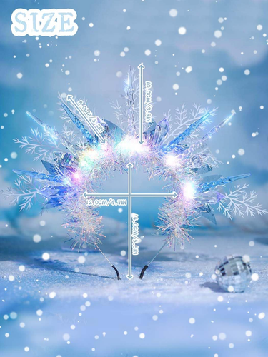 LED Snowflake Headband for Christmas Parties - Picture 6 of 12
