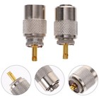  Connettore coassiale a saldare da 2 set Connettore maschio a saldare UHF ad