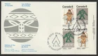 Canada #577a, Subarctic Indians, LR PB, Official First Day Cover, FDC 1975