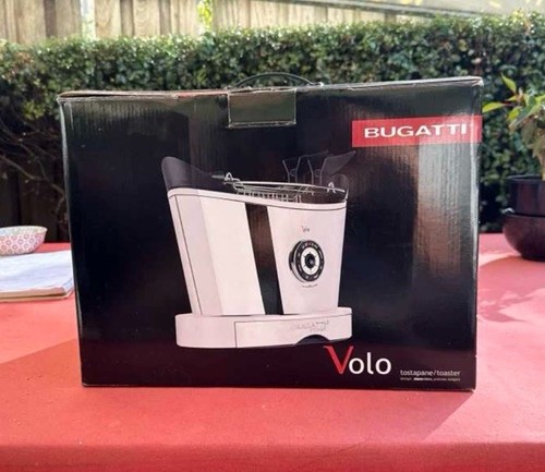 BUGATTI VOLO Toaster Italy designer Red Unique Excellent Condition USED - Picture 2 of 7