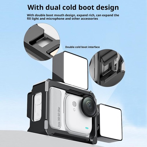 For Insta360 GO Ultra Aluminum Frame Rabbit Cage GX - Picture 11 of 13