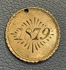 Love Token on U.S. Silver Dime - Engraved “1879” And “Wht”