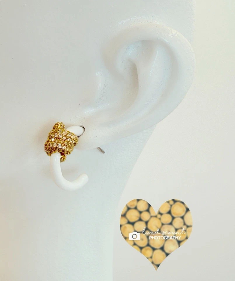 Cuerdas y nudos Kate Spade pavimentan huggies en blanco. Venta al por menor $78 Foto 3 de 4