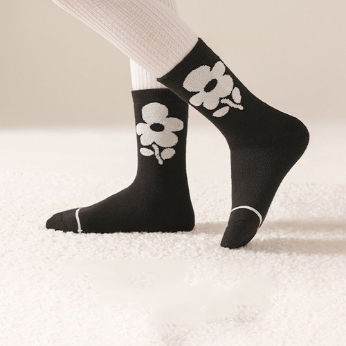 5 Pairs Toddler Thermal Flower Cotton Socks Winter Warm Soft Thick Snow Socks - Picture 10 of 10