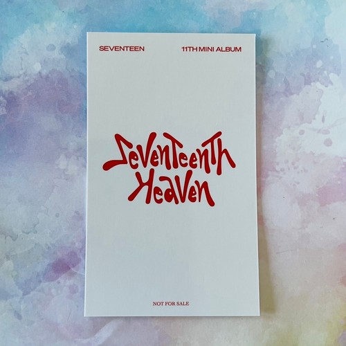 SEVENTEEN SEVENTEENTH HEAVEN Special THANKS photo card JAPAN Lucky draw - Picture 85 of 105