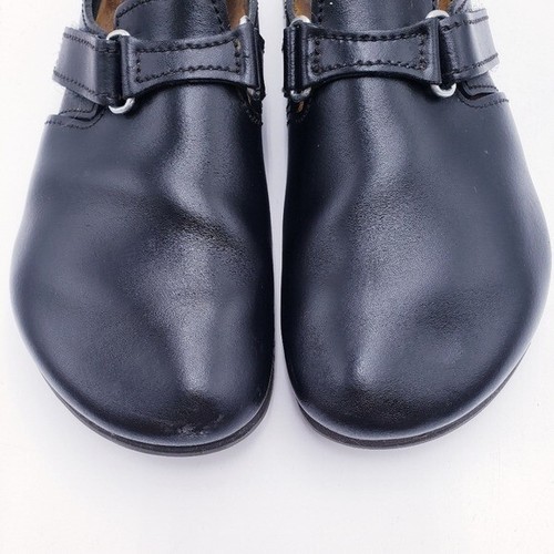 BIRKENSTOCK Unisex EU 42 Clogs Linz Super Shoe Natural Leather Black Chef Shoe - Picture 7 of 9