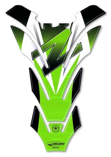 PARASERBATOIO ADESIVI-STICKER 3D compatible KAWASAKI Z750 Z1000 Z 750-1000 Verde - Foto 1 di 1