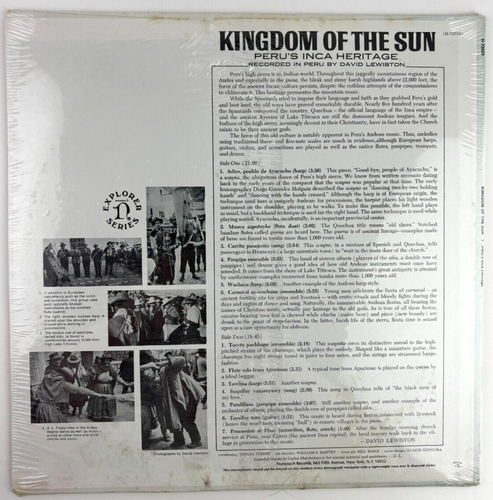 Kingdom of the Sun Peru's Inca Heritage Vinyl Record - Picture 2 of 2