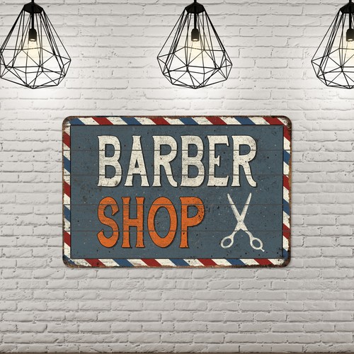 Barber Shop Sign Rustic Hair Salon Decor Hairdresser Beauty Parlor 108122001091 - Picture 4 of 7