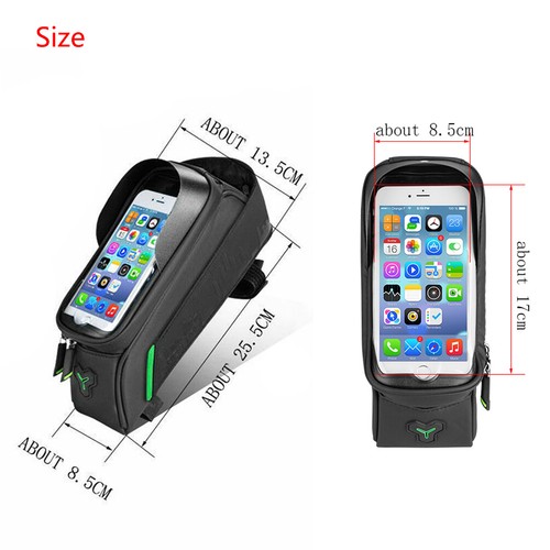 RockBros Bicycle Bike Frame Bags Top Tube Bag Bike Phone Mount Waterproof Bag - Picture 4 of 9