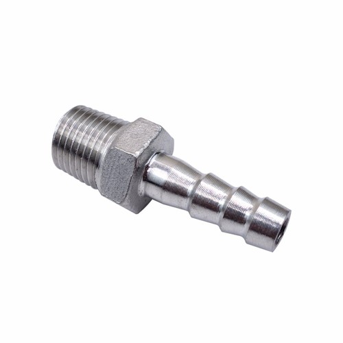 Thread Pipe Fitting Barb Hose Tail Connector PT Stainless Steel Hose Connector - Picture 8 of 8