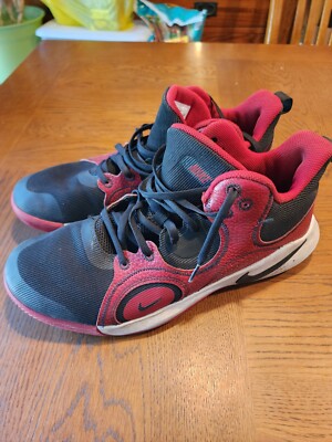 Nike Fly By Mid Basketball Shoes Mens Size CU3503-003 Red Black 