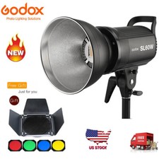 Godox SL-60W 5600K LED Video Continuous Studio Light Barn Door Remote Control US