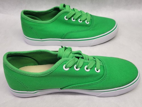 Dream Seek Damen Schnürschuhe Canvas Sneaker grün/limette Gr. 7 M NEU - Bild 10 von 17