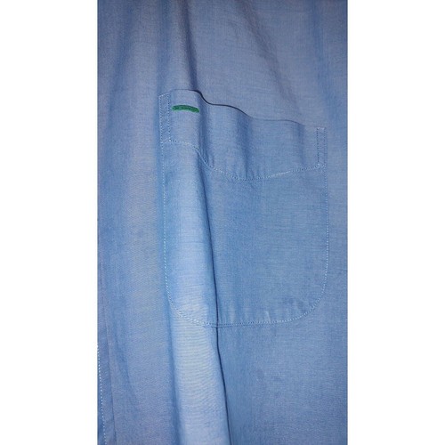 Tommy Hilfiger Golf Blue Dress Shirt Size XL Button Down Collar Pocket Logo Cuff - Picture 5 of 8
