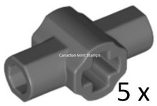 New Lego 5x Dark Bluish Gray Technic Axle Connector Hub Bar Holders 24122 49133