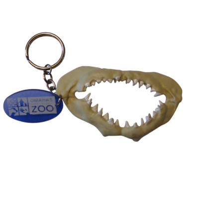 Omaha Zoo Souvenir Key Chain Bite Me Jaw with Teeth Novelty Plastic Nebraska