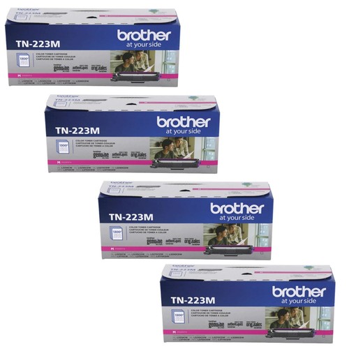 4 PACK EMPTY Genuine Brother Cartridges TN223 C Y M BK Color With Box - Picture 3 of 6