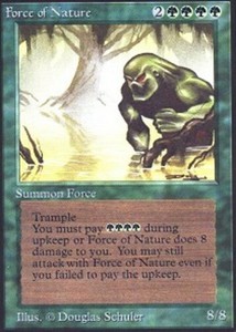 1x Force of Nature PL/MP, English MTG Unlimited