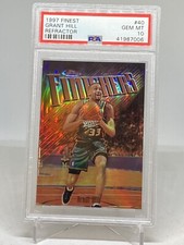 1997 Topps Finest REFRACTOR #40 Grant Hill  PSA 10 GEM MINT POP 10 RARE