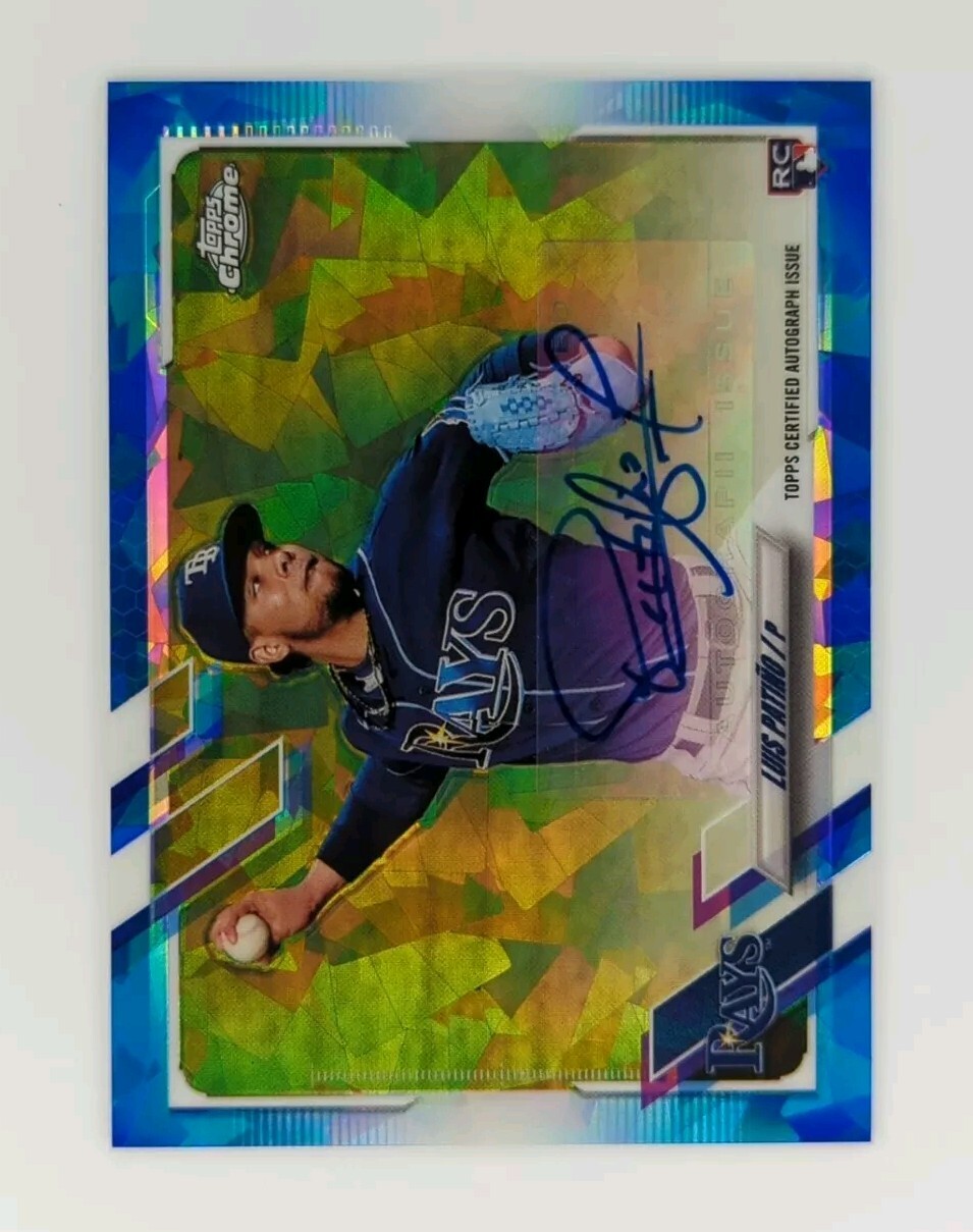 Luis Patino RC 2021 Topps Chrome Sapphire Rookie Autograph RA-LP Tampa Bay Rays