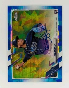 Luis Patino RC 2021 Topps Chrome Sapphire Rookie Autograph RA-LP Tampa Bay Rays