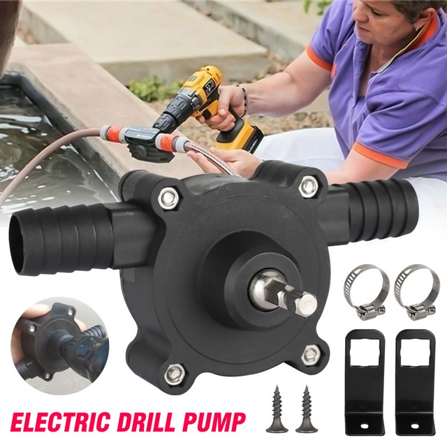 Hand Electric Drill Drive Self Priming Water Transfer Pump Portable Electric Drill Pump Centrifugal Water Pump Self Priming