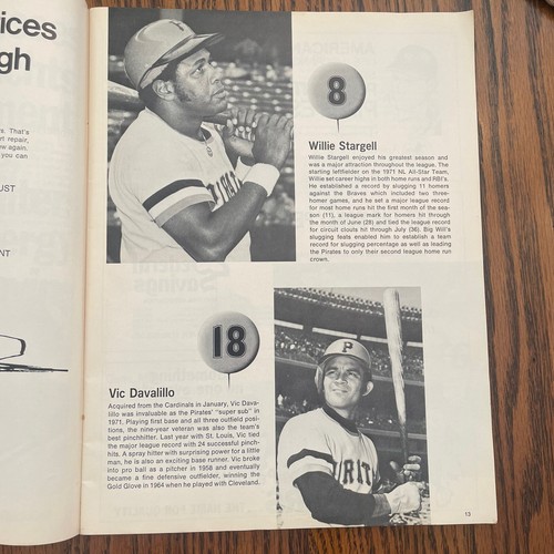 VTG 1971 World Series Souvenir Program Pirates vs Orioles Signed by Dock Ellis - Picture 8 of 12