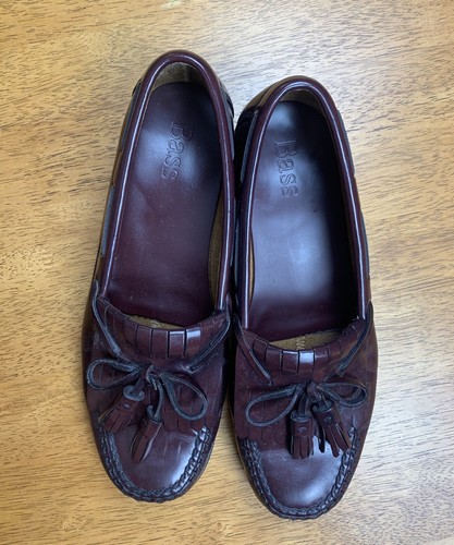 G.H. Bass Peaks Herren 8,5 M Braun Ochsenblut Kiltie Quaste Halbschuhe Vibram Sohle - Bild 5 von 6