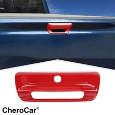 Red Car Rear Door Tailgate Handle Decor Trim Cover For Dodge Ram 1500 2019-2021