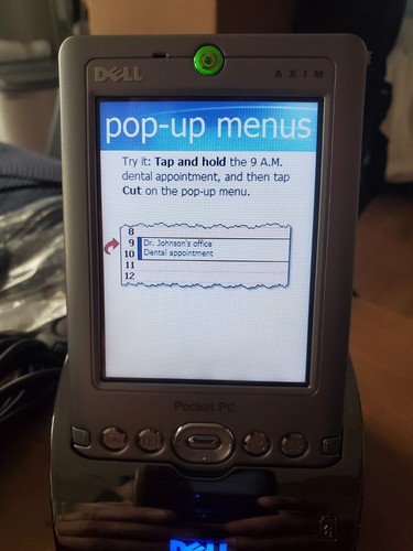 Dell Axim x3 avec stylet, câbles de charge et de synchronisation USB, étui cuir et clavier - Photo 4 sur 11