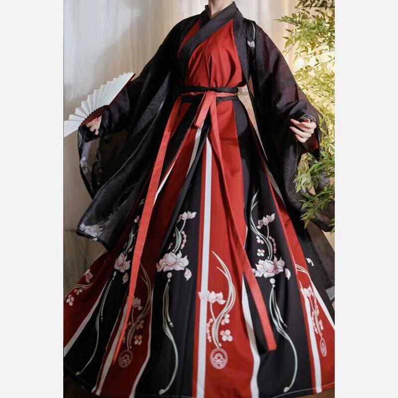 Women Men Retro Chinese Tradition Hanfu Dress Cosplay Cloth Floral Robe Tang Sui Women Men Retro Chinese Tradition Hanfu Dress Cosplay Cloth Floral Robe Tang Sui