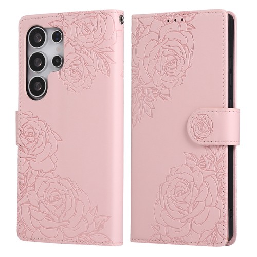 For Samsung Galaxy S25 Ultra|+ S25Edge S24 FE-S22 Rose Emboss Leather Flip Case - 第 17/43 張圖片
