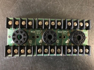 Curtis Relay Base 10A 250V 8 Pines Socket RS8 Lot 3