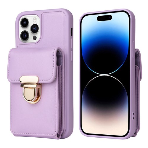 For iphone 16 15 14 pro max plus Crossbody Case Leather Wallet Card Pocket Cover - Picture 13 of 15