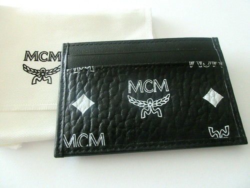MCM Card Case Wallet Black Visetos in box NEW MXA9SWA08BV001 - Picture 5 of 6