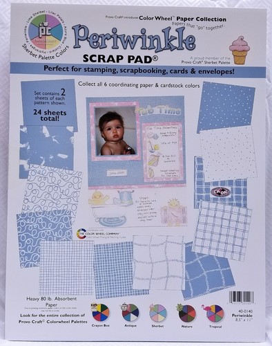 Provo Craft - PAPER SCRAP PADS - 8.5" x 11" - 24 Sheets - 80 lb. Weight Paper - Picture 15 of 17