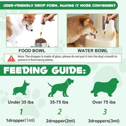 Dog Wormer Liquid Syrup Natural Worming Treatment Herbal Dewormer For Dogs Puppy - Picture 25 of 25