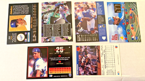 Mike Piazza ⚾ SUPER LOT 537⚾ with (6) Los Angeles MLB baseball cards RC - Picture 2 of 2