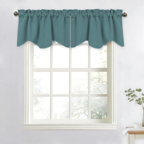 Kitchen Valances Curtains for Windows Living Room Bedroom Bathroom Toppers Fa... - Picture 7 of 7