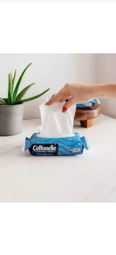 Cottonelle Fresh Care Flushable Wipes 560 Count - Hypoallergenic, Septic Safe - Picture 6 of 6