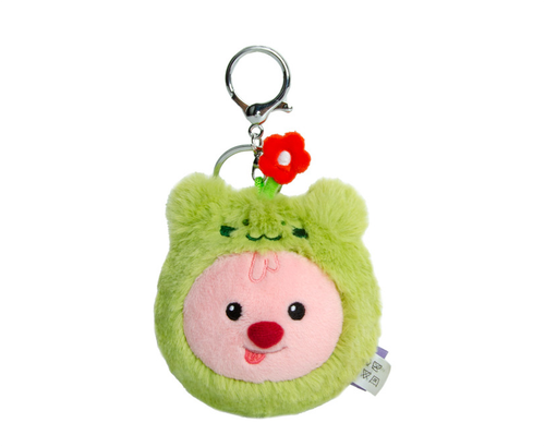 Kakao Friends Zanmang Loopy Beaver Animal Face Keyring Bag Charm Accessory - Picture 9 of 12