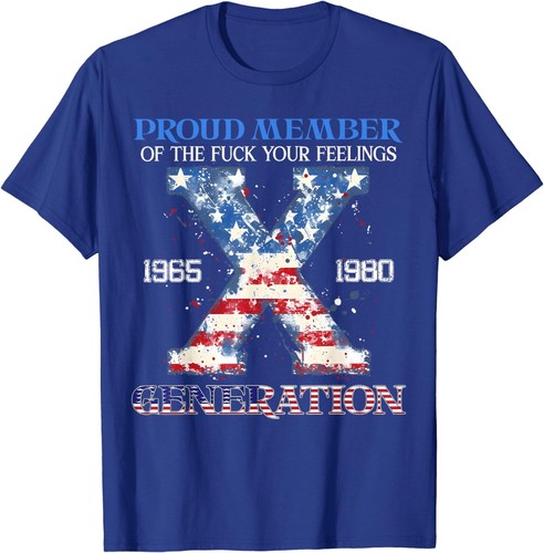 Camiseta unisex Proud Member Of The Fuuuuck Your Feelings Gen X EE. UU. 4 de julio - Imagen 4 de 7