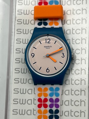 Uhr SWATCH Lady PASEO DE GRACIA (LN151)-Bunt-klein-blumig-NEU/NOS