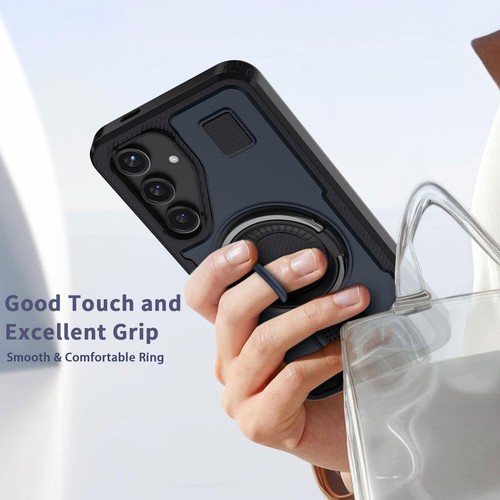 For Samsung Galaxy S25+/S25 Ultra Rugged Hybrid Case Ring Kickstand Holder Cover - Foto 24 di 34