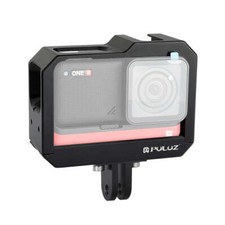 PULUZ Aluminiumlegierung Rahmenhalterung Schutzhülle Käfig mit Cold Shoe Base Slot &