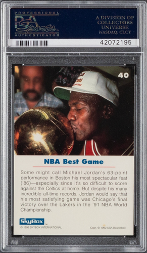 1992 Skybox USA Basketball #40 Michael Jordan PSA 10 - Picture 2 of 3